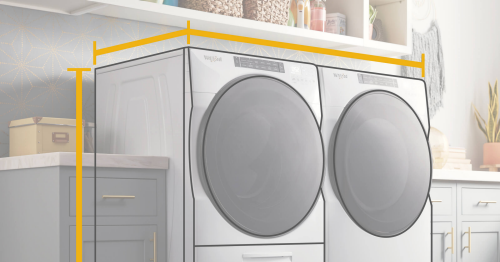 洗衣机和烘干机尺寸:标准和可堆叠尺寸